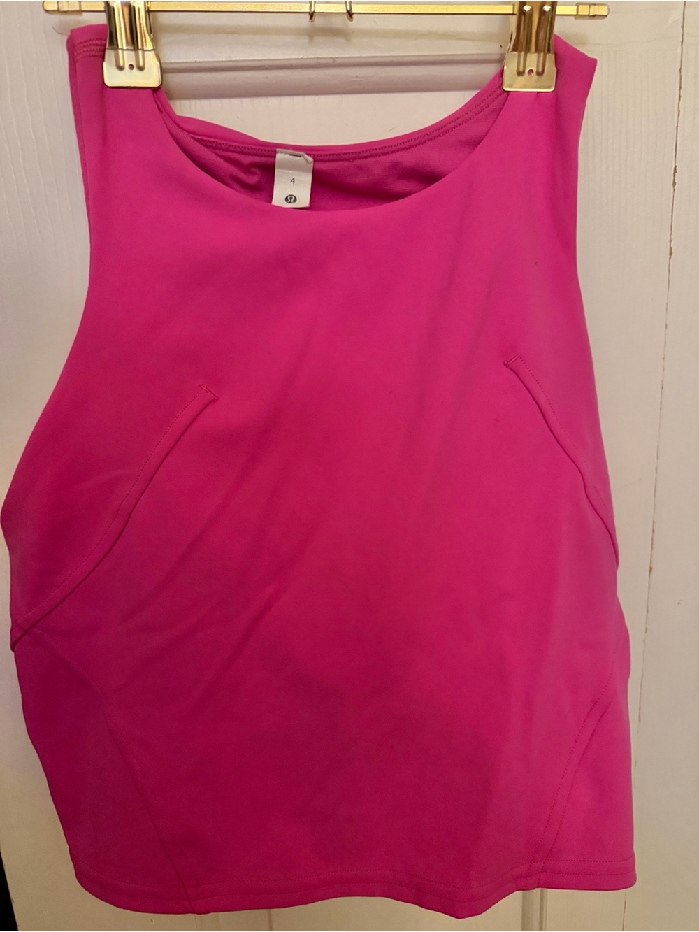 Lululemon 4 Sonic Pink High neck align sports bra